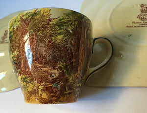 Royal Doulton Rustic England Trio D5694 Seriesware c.1939 regd Australian design