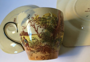 Royal Doulton Rustic England Trio D5694 Seriesware c.1939 regd Australian design