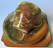 Load image into Gallery viewer, Royal Doulton Rustic England Trio D5694 Seriesware c.1939 regd Australian design
