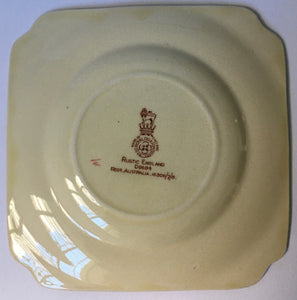 Royal Doulton Rustic England side plate D5694 Seriesware c.1939 regd Australian design