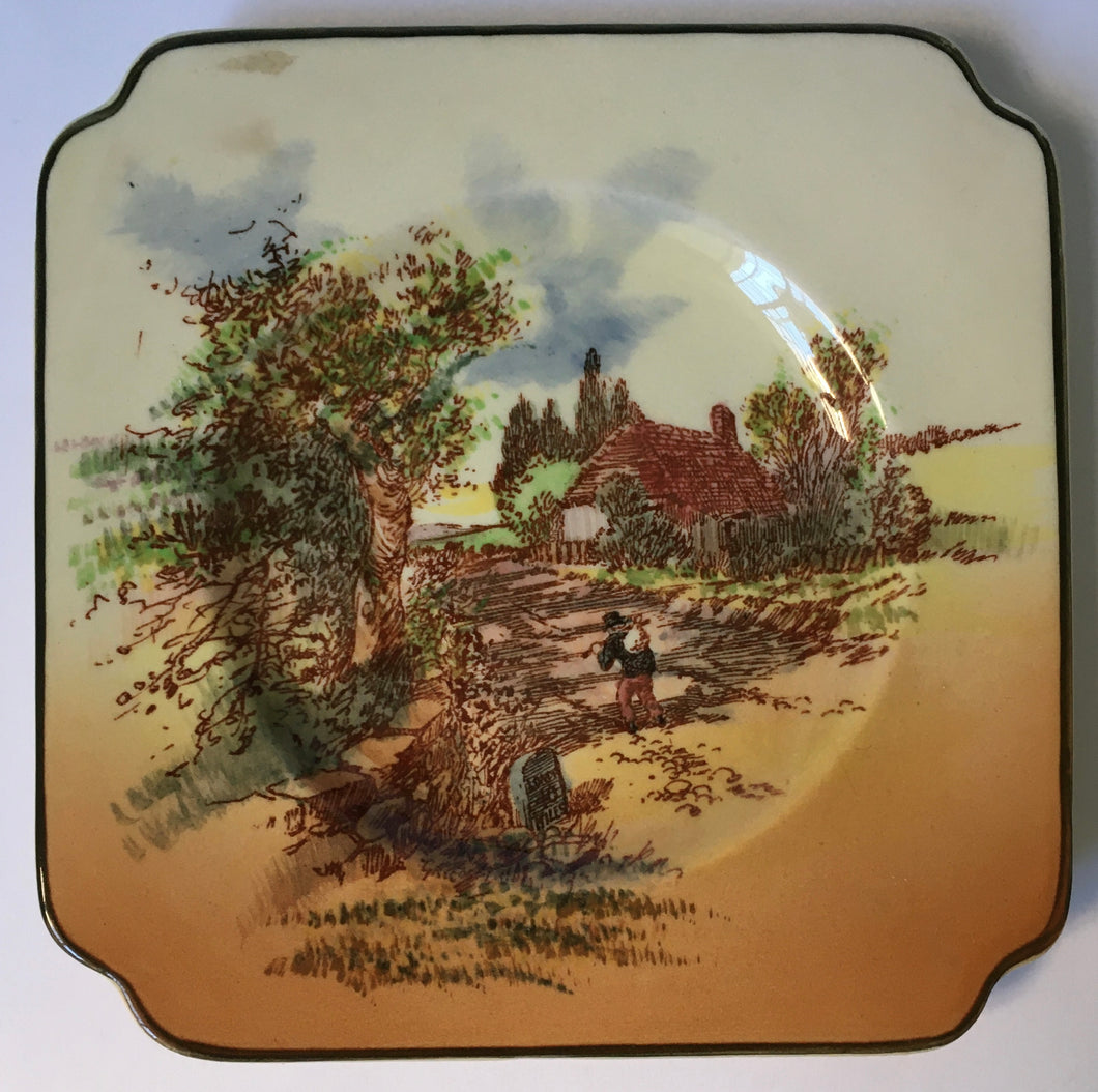 Royal Doulton Rustic England side plate D5694 Seriesware c.1939 regd Australian design