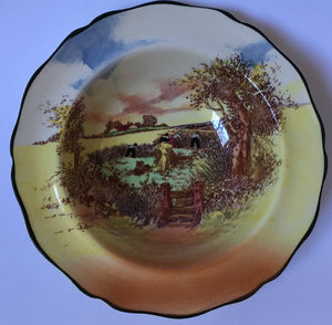 Royal Doulton Rustic England D5694 regd Australian Design Bowl
