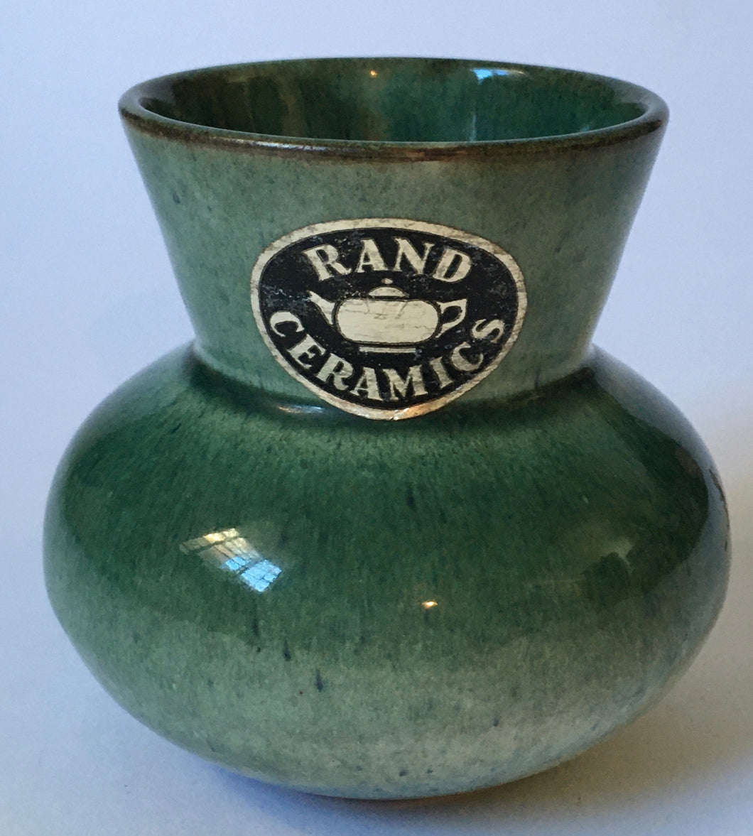 Rand Ceramics (South African) Pottery vase (Factory closed 1955) Impressed number 3426