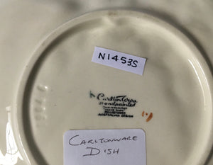 Carltonware Hollyhock green dish 18cm x 16 cm