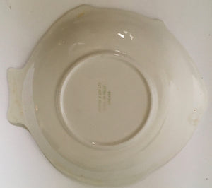 Shorter & Son Fish plate Art deco Clarice Cliff shape 23 cm x 20 cm Gloss Green with black trim