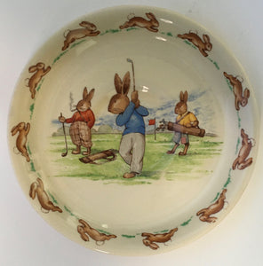 Royal Doulton Bunnykins - SF 11 Game of Golf - 14 cm saucer