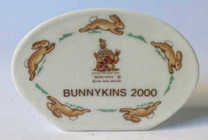 Royal Doulton Bunnykins 2000 limited edition (1250) shelf label sign