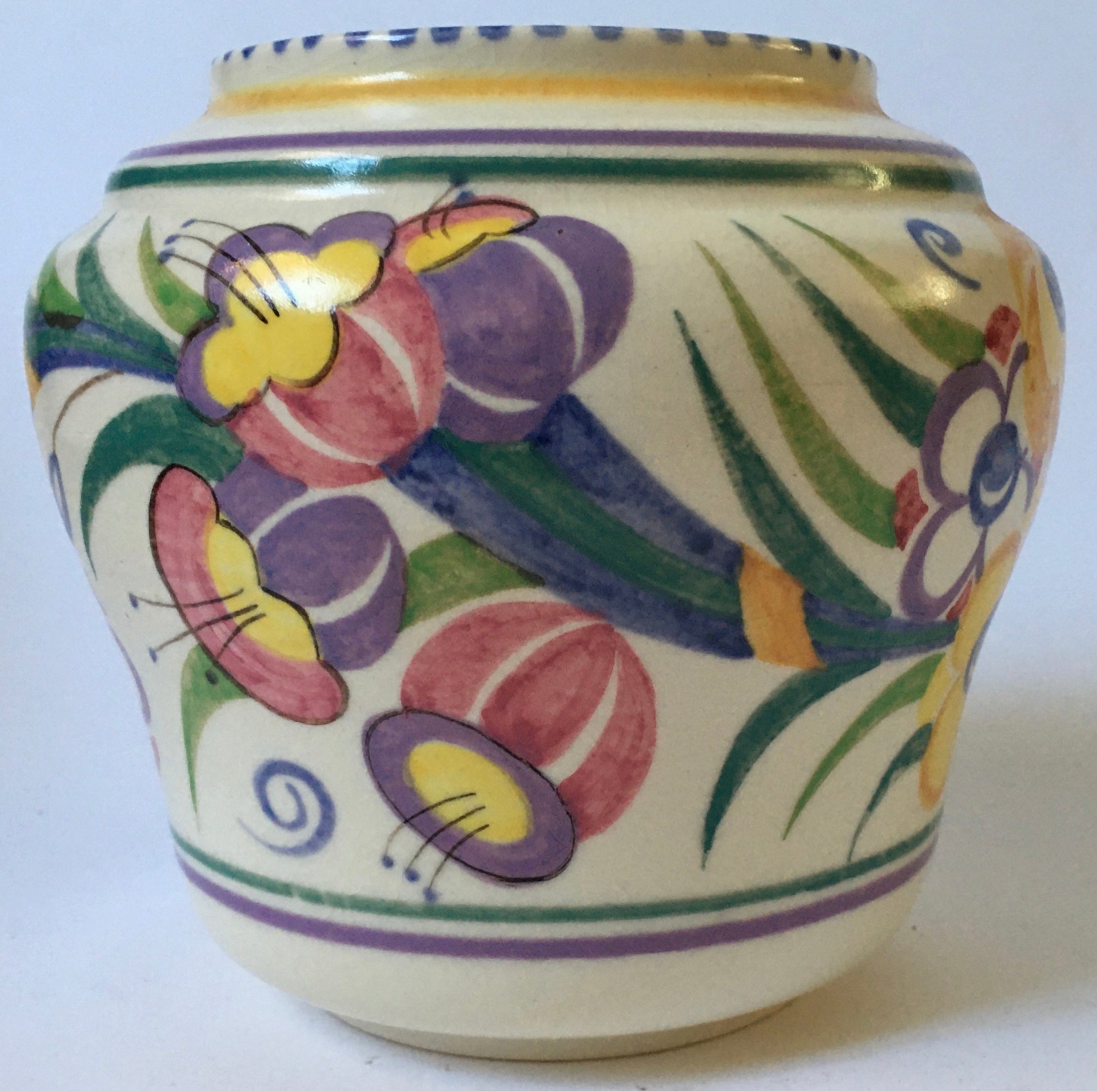 Poole Pottery Vase 969/ ED Hand Painted Traditional Pattern