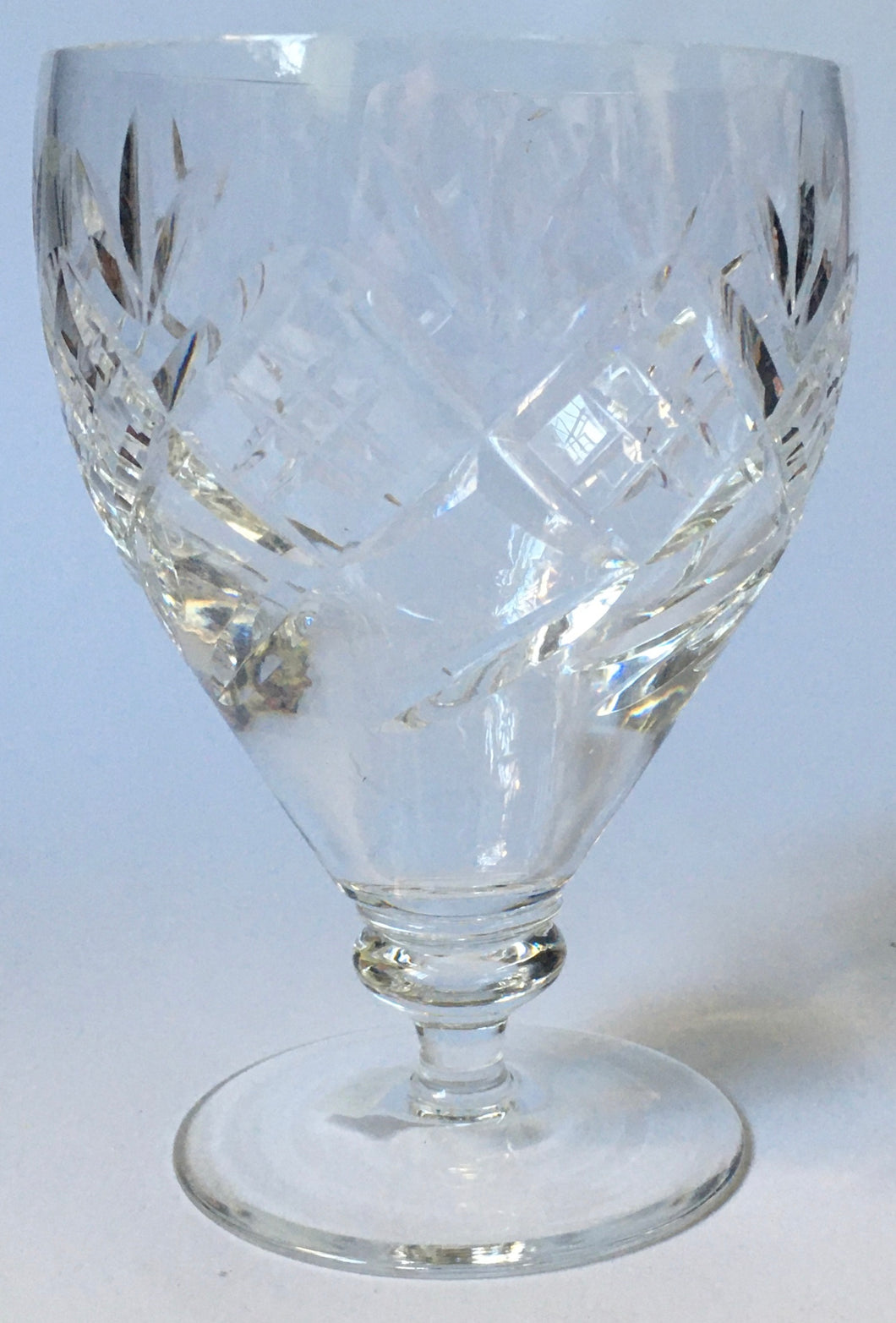 Webb Corbett made in England Crystal 'Georgian' pattern claret / wine glasses.
