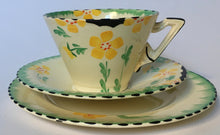 Load image into Gallery viewer, Burleighware Art Deco Zenith Trio pattern 5572 hand painted Burleigh Ware Cup Saucer &amp; Plate
