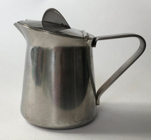 Vintage Alessi Alfra Stainless steel lidded jug cl 35 made in italy - Hotel ware quality