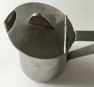 Vintage Alessi Alfra Stainless steel lidded jug cl 35 made in italy - Hotel ware quality