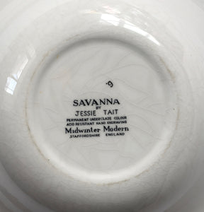 Midwinter Modern "SAVANNA" by Jessie Tait 1950s  Salad bowl