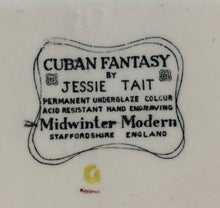 Load image into Gallery viewer, Midwinter Modern Cuban Fantasy Designed by Jessie Tait 1959 rectangular dish
