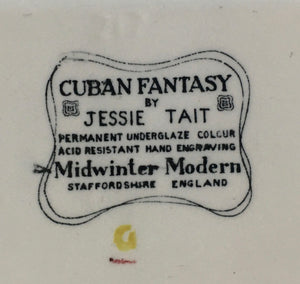 Midwinter Modern Cuban Fantasy Designed by Jessie Tait 1959 rectangular dish