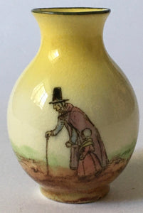 Rare Royal Doulton Welsh Ladies D 3794 Miniature vase - Bone China