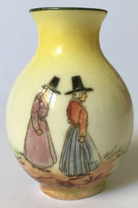Rare Royal Doulton Welsh Ladies D 3794 Miniature vase - Bone China