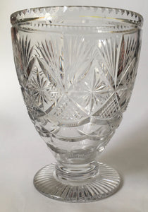 Webb Corbett made in England Crystal Glass vase Prince Regent Pattern Large Piece