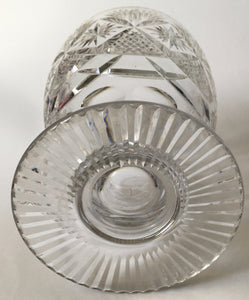 Webb Corbett made in England Crystal Glass vase Prince Regent Pattern Large Piece