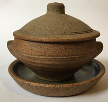 Load image into Gallery viewer, St. Ives Studio Pottery England covered bowl &amp; saucer - British Art Pottery from the Bernard Leach Stable
