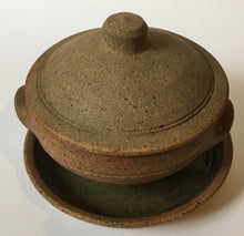 Load image into Gallery viewer, St. Ives Studio Pottery England covered bowl &amp; saucer - British Art Pottery from the Bernard Leach Stable

