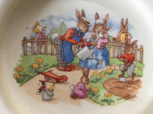 Load image into Gallery viewer, Royal Doulton Bunnykins - SF 15 Watering the Flowers  - 15 cm baby bowl - Signed Barbara Vernon
