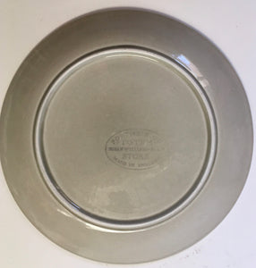 Portmeirion Grey "Totem" plate 18 cm - Designed by Susan Williams-Ellis Made in england