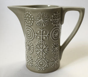 Portmeirion Grey "Totem" jug from coffee set - Designed by Susan Williams-Ellis Made in england