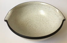 Load image into Gallery viewer, Zaalberg Holland studio pottery Black clay double lip bowls / Dinner ware Netherlands stoneware
