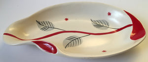 Burleigh Ware Abstract retro Mid Century bowl shape 52 Pattern 8463 1960s Burleighware