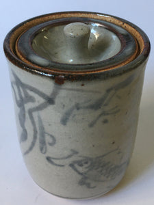 Andrew Walford (South African) Anglo Oriental Ceramic Lidded pot - Fish Decoration - Studio Art Pottery