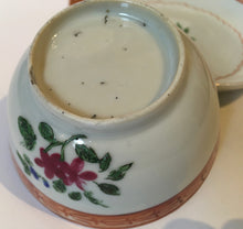 Load image into Gallery viewer, Chinese Export Porcelain Famille Rose Tea Bowl &amp; Saucer  Late 18th / early 19th century
