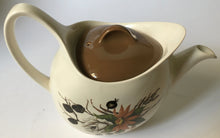 Load image into Gallery viewer, Midwinter Modern Fashion Shape teapot Rose Cones Flowers  c.1960s
