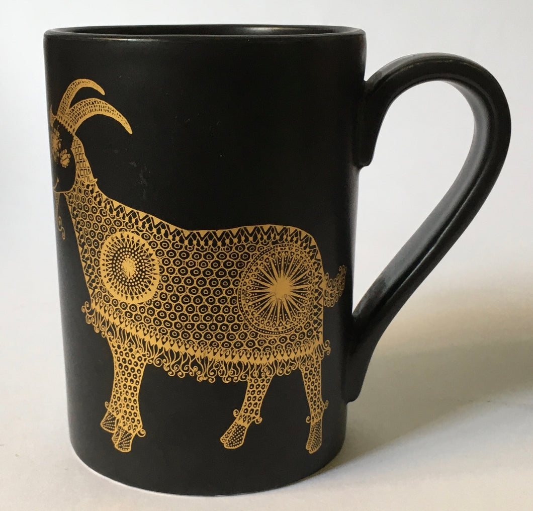 Portmeirion Pottery 'Zodiac' by John Cuffley  CAPRICORN coffee mug