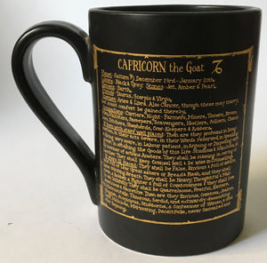 Portmeirion Pottery 'Zodiac' by John Cuffley  CAPRICORN coffee mug
