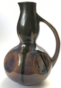 Denbac Pottery Drip Glaze Jug  French Art Nouveau ceramics Made in France 1921-1952