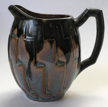 Load image into Gallery viewer, Denbac Pottery Drip Glaze Milk Jug shape / Design 527 French Art Nouveau ceramics Made in France 1921-1952
