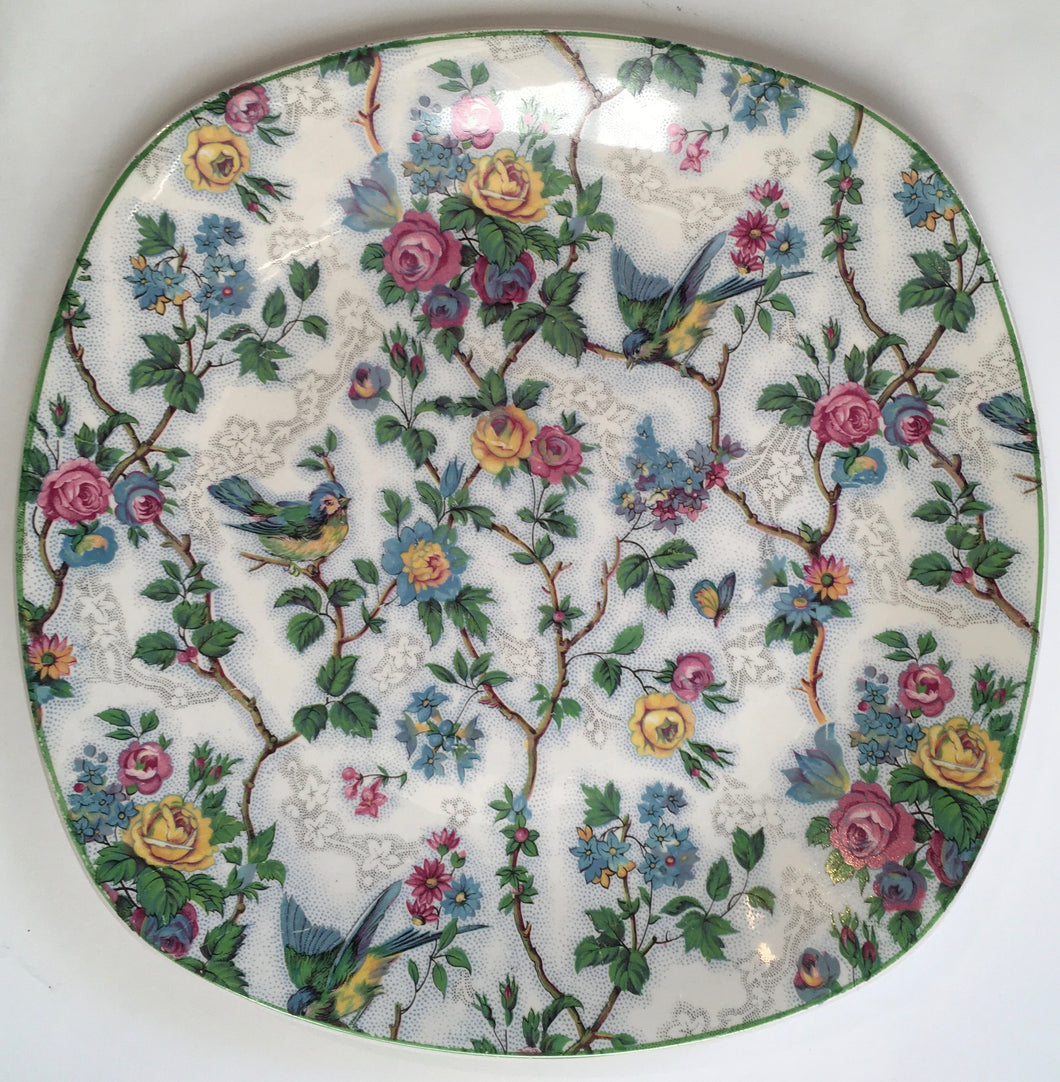 Midwinter Modern Fashion Shape Lorna Doone chintz plate c.1960s