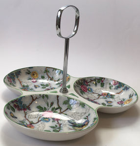 Midwinter Modern Fashion Shape Lorna Doone chintz snack dish c.1960s