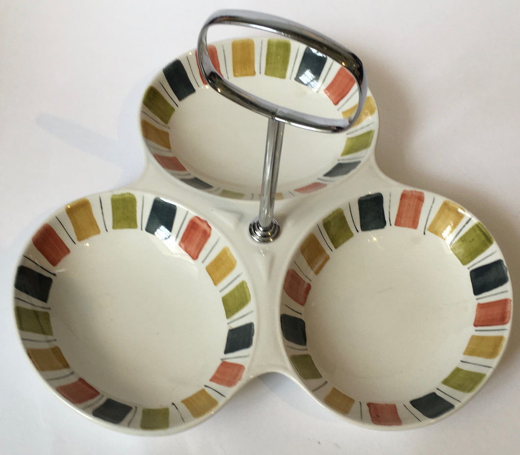 Midwinter Modern MEXICANA designed by Jessie Tait snack dish Hand Painted c.1960s