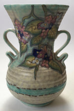 Load image into Gallery viewer, Crown Devon Mattita Tubelined Vase Pattern M326 Signed LM Art Deco Ceramics
