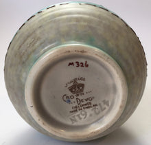 Load image into Gallery viewer, Crown Devon Mattita Tubelined Vase Pattern M326 Signed LM Art Deco Ceramics
