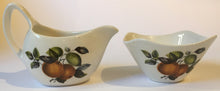 Load image into Gallery viewer, Midwinter small Milk jug &amp; Sugar Stylecraft Fashion shape Tableware 1962 Apples fruit
