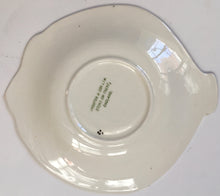 Load image into Gallery viewer, Shorter &amp; Son Fish plate Art deco Clarice Cliff shape - Gloss airbrushed yellow with Black &amp; green trim
