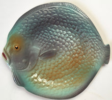 Load image into Gallery viewer, Shorter &amp; Son Fish plate Art deco Clarice Cliff shape - Gloss airbrushed colours
