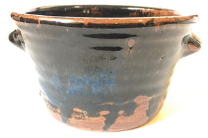 Andre 'Yogi' De Beer (South African) Anglo Oriental Ceramic bowl Studio Art Pottery Tenmoku glaze