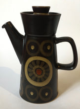 Load image into Gallery viewer, DENBY ARABESQUE Samarkand Brown Mid-Century Coffee Pot Mid Century Modern Design
