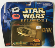 Load image into Gallery viewer, Star Wars Episode 1 GAIN SPEEDER 1997 Micro Machines Galoob Products in original packaging - Die Cast Metal toy Figure
