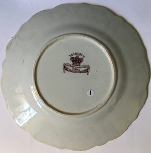 Mason's Patent Ironstone Antique English Imari Chinoiserie Plate transfer printed pattern c.1850 #1