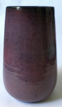 Load image into Gallery viewer, Zaalberg Holland studio Art pottery tall Purple Speckled glaze Vase Netherlands stoneware
